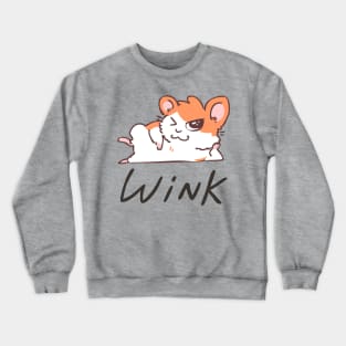 Winking Hamster Crewneck Sweatshirt